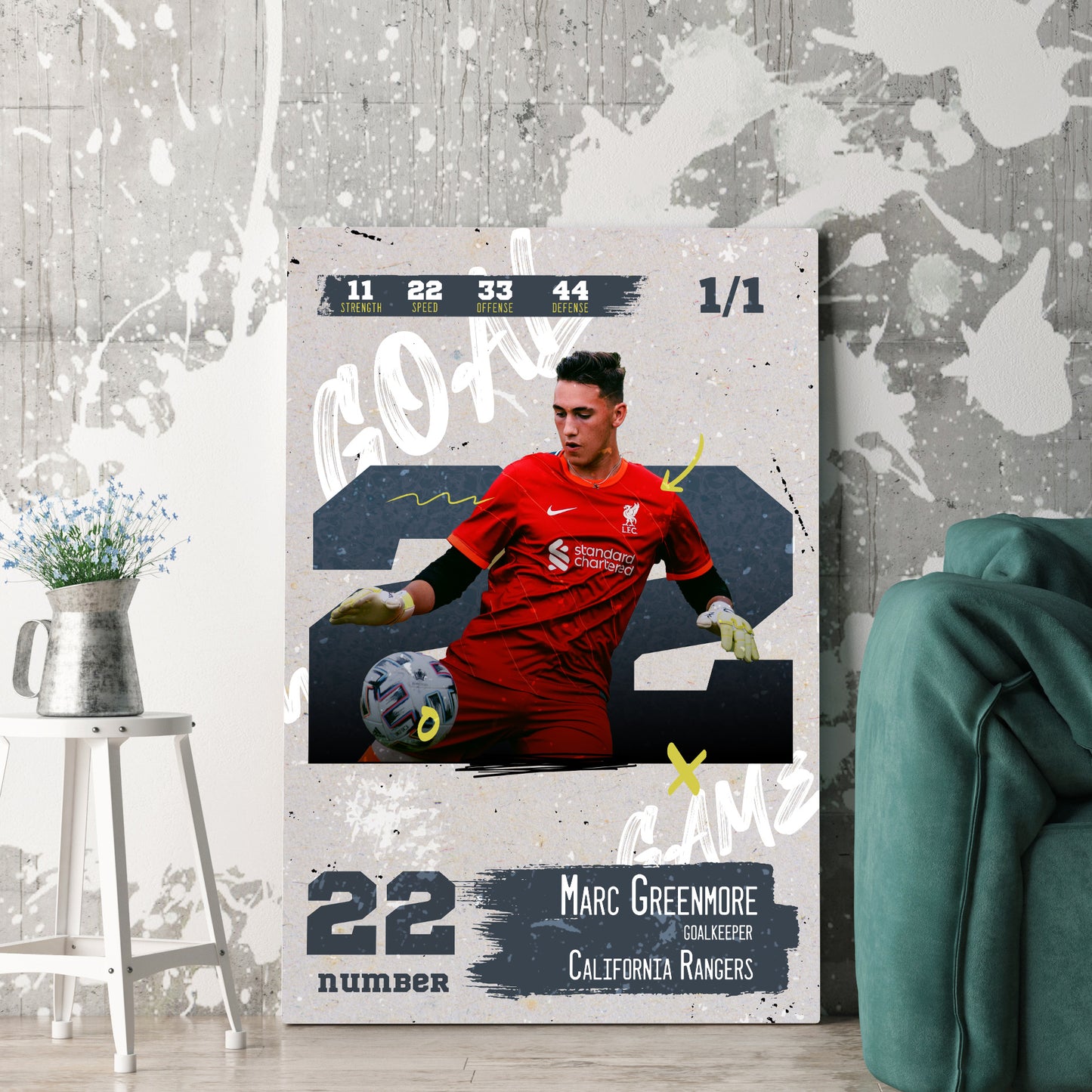 Bright Wall Sports Canvas