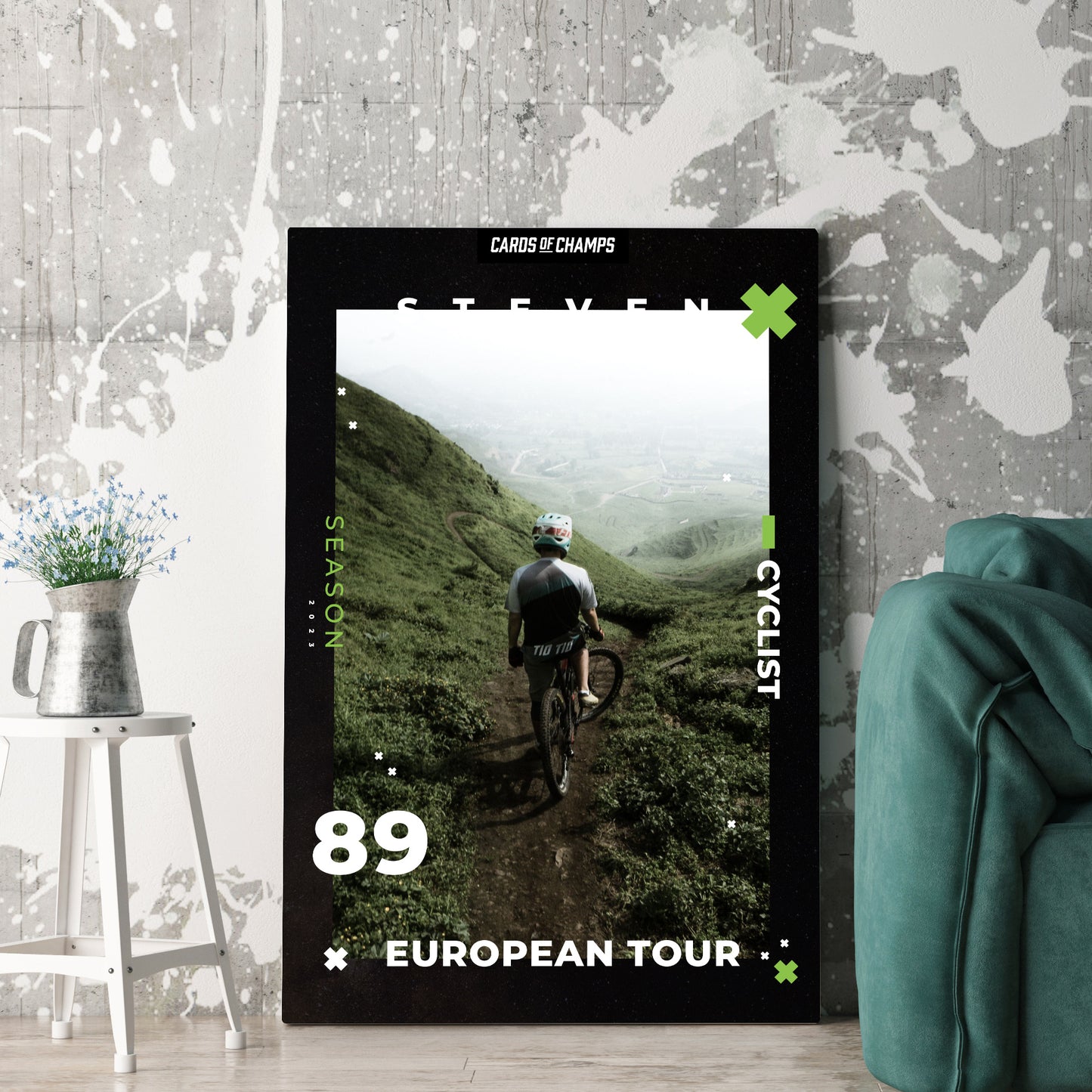 The Cyclist - Wall Card